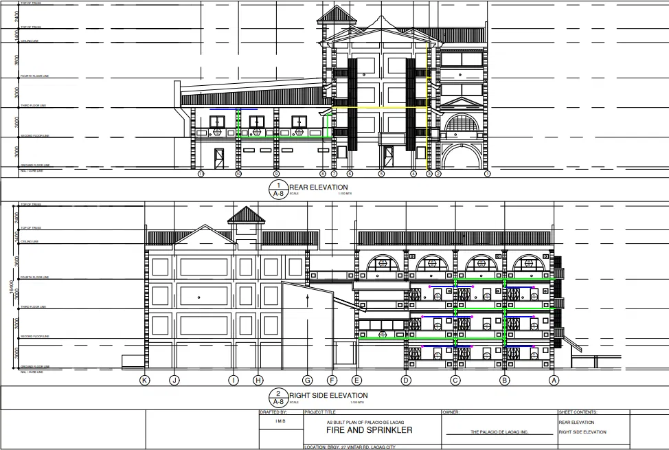 As-Built Plan of Palacio de Laoag Fire and Sprinkler